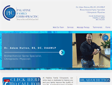 Tablet Screenshot of palatinefamilychiropractic.com